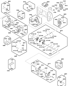 Auger Drive Group Diagram and Parts List for 1697329-00-1026 2020 Briggs and Stratton Snow Blower